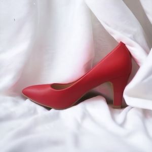 Matte Red Heels